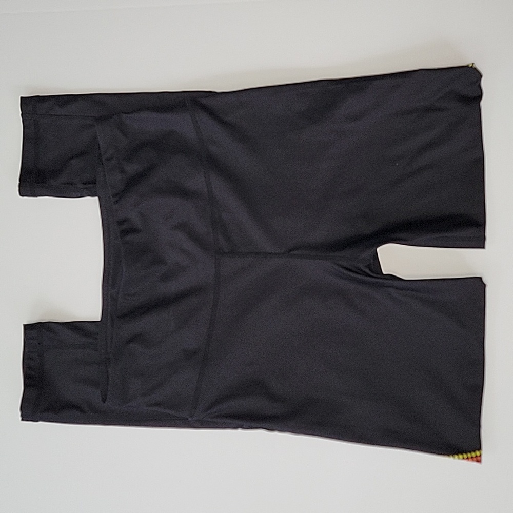 C&C California Black Rainbow Dot Mesh Legging Pants Bottoms Stretch Colorful M